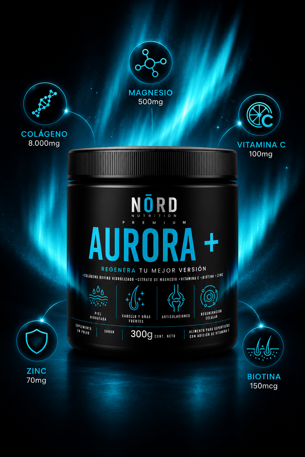 AURORA+ Peptidos de Colágeno Hidrolizado Premium